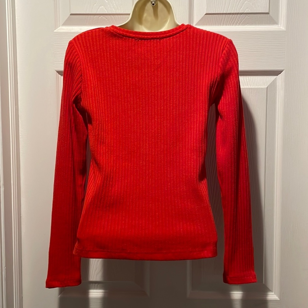 Zara Ribbed Top, Size M - Picture 2 of 4